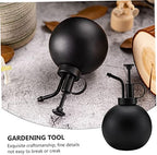 Black Watering Can 500ml Xmas Stainless Steel for Flowers and Plants - Image 3