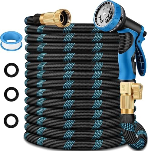 Garden Hose 50 ft, 2026 Upgraded Lightweight Garden Hoses,Ultra Durable & Flexible Water Hose,All-Weather Kink-Free Garden Hose,Sturdy,Abrasion Resistant Garden Hoses Pipes for Yard,Lawn,Outdoor by YEE-HUNTE