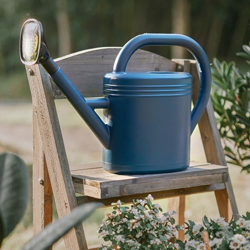 Fabater 8L Large Capacity Plastic Watering Can, Long Spout Plant Watering Can for Garden, Thickened Heavy Duty Outdoor with Shower Head for Precise (Blue) - Image 4