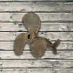 Zeckos Garden Hose Holder Boat Propeller 10.5 Inch Cast Iron Bronze - Image 4
