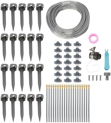 Gardening Supplies Garden Drip Irrigation Watering Kit Automatic Garden 82FT 4/7 PVC Hose Drip Irrigation Sprinkler for Greenhouse Flower Bed Lawn Patio Yard - Image 3