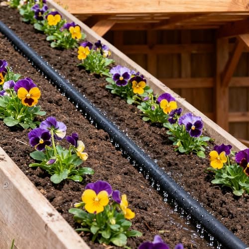 Atlantic Soaker Hose 100 FT x1/2" Garden Soaker Hose, Water Seeper Hoses for Foundation Watering, Garden Beds, Garden, Lawn and Plants - Image 3