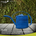 Headwind Willow Decorative Watering Can, 0.5 Gallon Small Metal Watering Can for Indoor Plants & Garden, Vintage Galvanized Steel, Long Spout, Indoor & Outdoor – Oceanside Blue - Image 3