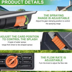 2026 Upgraded 16-Nozzle Oscillating Sprinkler with Dual-Zone Sprinkler Water Timer, Mini Turbo Oscillating Water Sprinklers for Lawn Yard Garden Watering (Black, with a Set nozzles) - Image 5
