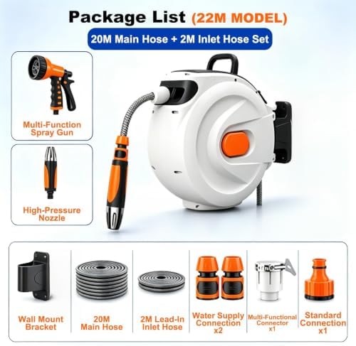 Heavy Duty Wall Mounted Hose Reel for Outdoor Watering - Image 3