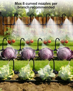 Drip Irrigation System 200FT 5/16", 2026-Upgrade Garden Sprinkler Kit with 32PCS 360° Adjustable Copper Nozzles, Automatic Misting Watering System for Raised Beds, Greenhouse, Lawn, Patio, Yard - Image 4