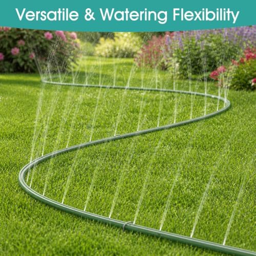50 FT Soaker Hose for Garden Lawn, Water Saving Sprinkler Hose - Image 6