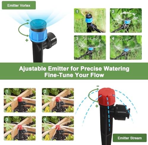 Drip Irrigation Kit for Garden, Quick-Connect Plant Watering System 250FT - Image 5