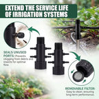 10 Pack 9 Port Drip Irrigation Manifold with Filter - Image 6