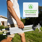 2 Pack 50 Inch Adjustable Tripod Impact Sprinkler, Heavy Duty Brass Nozzle Sprinkler, 360° Rotating Extendable Height Irrigation System for Large Yard Lawn Garden Watering - Image 7