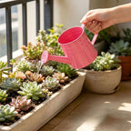 1L Retro Metal Painted Watering Can with Long Spout & Handle - Image 3