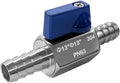 Beduan 1/2” Hose ID Barb Ball Valve 304 Stainless Steel Mini Shut Off Valve for Water Gas Fuel Drip Irrigation and Aquariums(Pack of 70) by Beduan