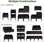 GRAFFY Set of 4 Raised Garden Bed Kits, Elevated Garden Beds with Self-Watering Design, Raised Garden Boxes for Flowers Vegetables and Herbs, Planting Box Container for Patio Yard Balcony (Brown) - Image 3