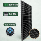 Gardzen 10 Pack 200 Cell Seed Starter Trays - Image 5