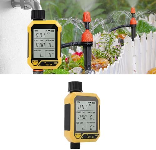 Water Timer for Garden Lawn, G3/4 Inlet | Rain Sensor, Multiple Programs, ABS Brass Design, Sprinkler Controller for Drip System - Image 5