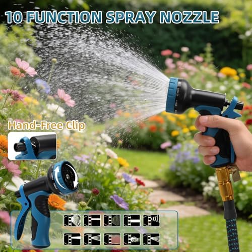 100FT Indoor Sink Hose Attachment for Faucet, 7 Adapters, 10 Spray - Image 3