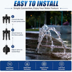 4 Pack Statuary Splitter 3 Way for Pond & Fountain Pumps - Image 6