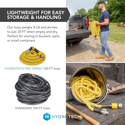HydroTech Pro Series 100 ft Max Flow Garden Hose, 3/4 in Diameter - Image 6