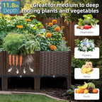 Raised Garden Bed with Legs, 20" Tall Planters for Outdoor Plants 95"Lx16"W - Image 4