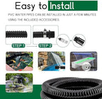 LONGRUN Pond Tubing 1.25 Inch 1-1/4'' Diameter, 23.6 Feet Long Corrugated Flexible Hose Pipe, Pool PVC Tube for Garden Ponds Waterfalls Camping Caravans Filters Drainage Marine - Image 5