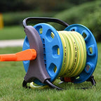 Portable Garden Hose Reel Cart, Heavy Duty Steel Frame and 10in Wheels, Freestanding Outdoor Water Pipe Storage Organizer for Lawn Yard Planting - Image 3