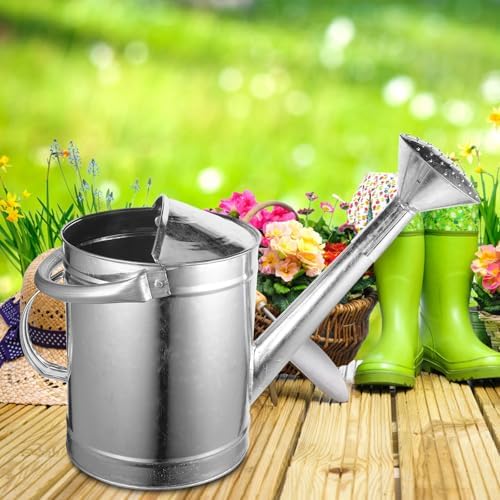 5l Metal Watering Can with Long Spout and Spray Head Thickened Stainless Steel Watering Kettle with Fixed Handle Suitable for Home Gardening and Style - Image 7