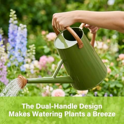Watering Can for Outdoor&Indoor Plants，1.5 Gallon，Dark Green - Image 3
