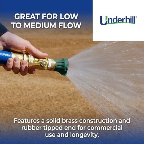 Underhill Precision Rainmaker with High Flow Control Valve Garden Water Hose Nozzle, Sprayer, 23 GPM at 80 PSI, 3/4-Inch by 1-Inch, HN2300CV - Image 5