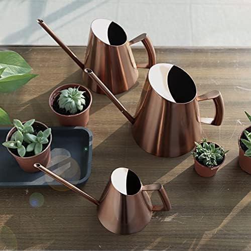 Watering Can for Indoor Outdoor Plants, Stainless Steel Long Spout Watering Can for Bonsai Garden Plants Flowers, Simple and Fashionable (900m (30oz)) - Image 7