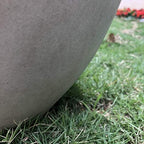 Kante Large 18" Round Concrete Planter, Modern Bowl Plant Pot for Home - Image 6