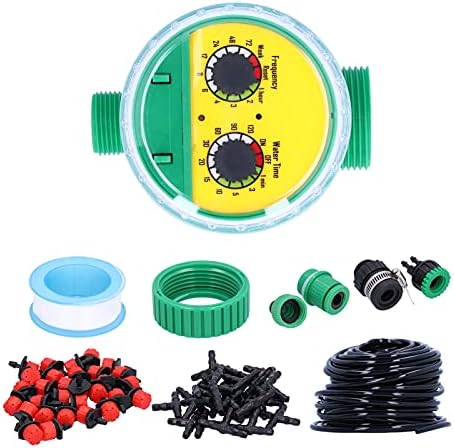 Spray Drip Irrigation System Kit, 40m Automatic Watering Kit Drip Irrigation System with Adjustable Nozzles for Home Gardening, Raised Beds, Pots & Plants - Image 3