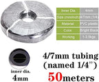 Watering Tubing Hose Pipe, PVC Garden Water Hose Irrigation Wate Tube1/8'' 1/4'' 3/8'' (Size : 4l7mm x 50m) - Image 2