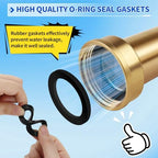 Brass Fire Hose Nozzle, 1.5'' NPT(NPSH) Straight Stream Fire Hydrant Nozzle - Image 5