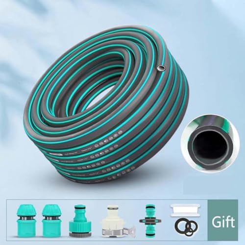12x16mm 12 inch Garden Hose Flexible High Pressure Rubber Hose PVC Material Explosion-Proof Torsion-Resistant Blue Outdoor Yard Water Pipe - Image 2