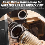 4 inch Magnetic Dust Collection Fittings for 5 Woodwork Shop Vac Machines - Image 3