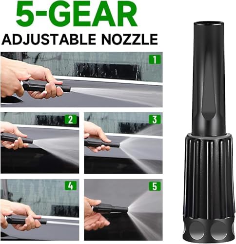 Outdoor Garden Hose 100ft Metal Stainless Steel Heavy Duty Kink Free 2 Nozzles 3/4 Brass Fittings Rust Proof For Lawn Rv Watering 150FT - Image 6