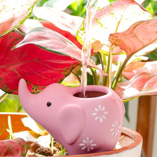 4Pcs Self Watering Planter Insert Plant Watering Elephant Terracotta Watering Spikes Self Watering Globes Plant Watering - Image 3