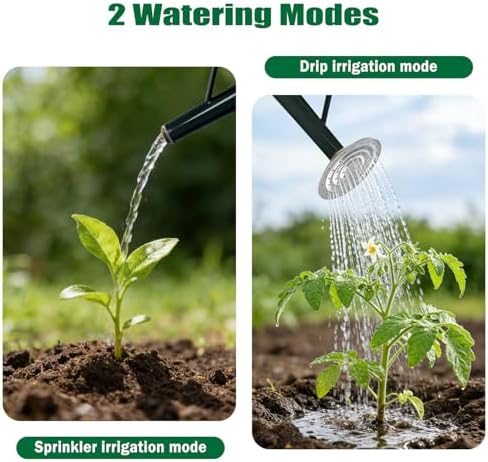 LONGRUN 1.7 Gallon Metal Watering Can for Plants and Garden with Galvanized Iron Removable Spout and Handle, Green - Image 4