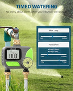 DEWENWILS 2-Zone Outdoor Hose Timer, Rain Delay & Manual Control for Lawn - Image 2