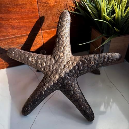 Zeckos Garden Hose Holder Starfish Bronze 12 Inch Cast Iron - Image 5