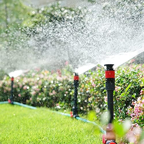 Eden 98063 Multi-Adjustable Flex Design Above Ground Irrigation Garden Sprinkler System,Sprinkler & Hose,DIY Plant Watering Set,(Pack of 4) - Image 6