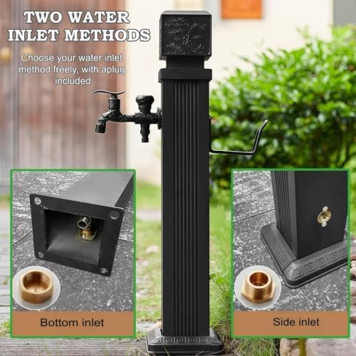 Freestanding Outdoor Faucet Column Stainless Steel Garden Water Column - Image 5