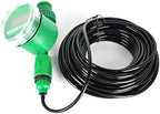 15M (50TF) Automatic Spray Drip Irrigation System Self Watering Garden Hose Kits with 20 Tee Joints Irrigation Timer,Perfect Micro Irrigation System for Flower Bed, Patio, Garden Greenhouse Plants - Image 3
