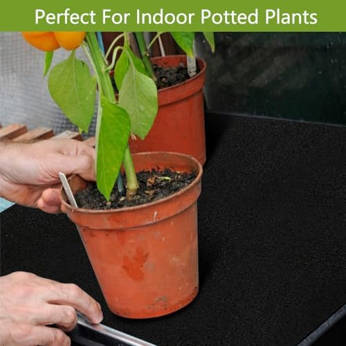 SagaSave 2 Packs Automatic Plant Watering Mat, Self Watering Capillary Mat, 3mm Thicken Vacation Plant Watering System for Greenhouse Hydroponics Indoor Potted Plants - Image 4