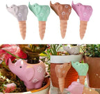 4Pcs Self Watering Planter Insert Plant Watering Elephant Terracotta Watering Spikes Self Watering Globes Plant Watering - Image 2