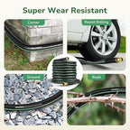 GreatBuddy 100 ft Garden Hose, Flexible Rubber Water Hose 5/8" - Image 6