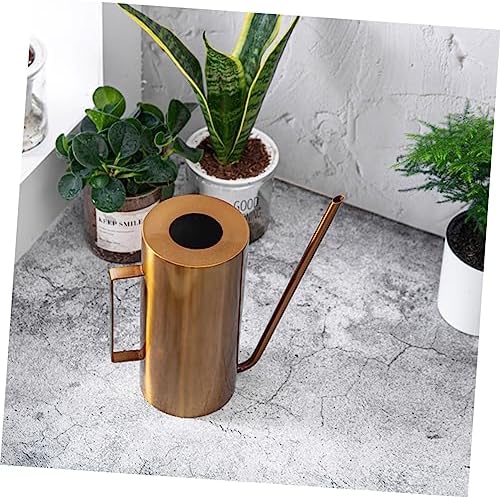 Watering Can Stainless Steel Large Capacity Golden for Garden - Image 3
