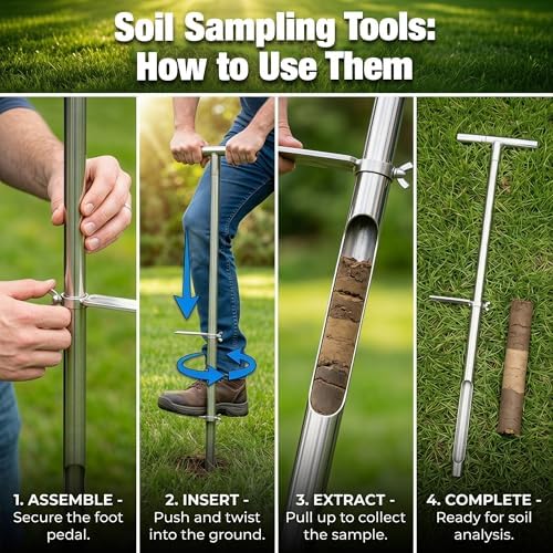 HOMAR 36 Inch Soil Sample Probe Stainless Soil Sampler Kit - Image 5