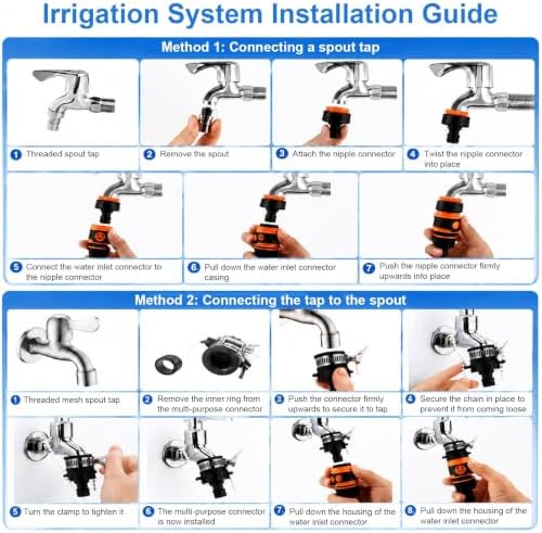 Drip Irrigation System Kit 5-50m Garden Watering Hose Mist Cooling - Image 7
