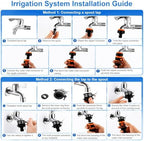 Garden Watering Hose Spray Misting and Drip Irrigation System Kit - Image 7